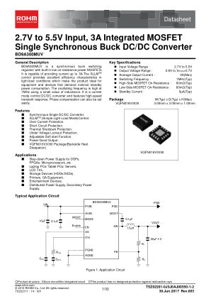 BD9A300MUV datasheet cover page