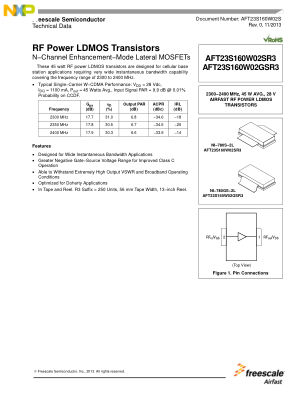 AFT23S160W02S datasheet cover page