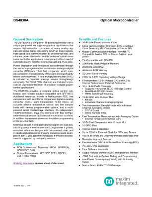 DS4830A datasheet cover page