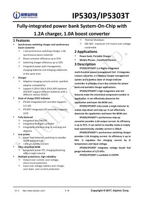 IP5303T 数据手册首页