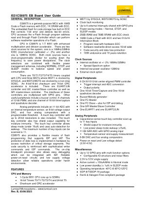 IS31CS8975-ZNLS2-EB datasheet cover page
