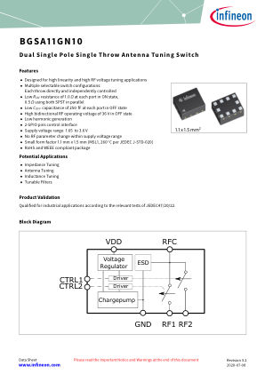 BGSA11GN10 datasheet cover page