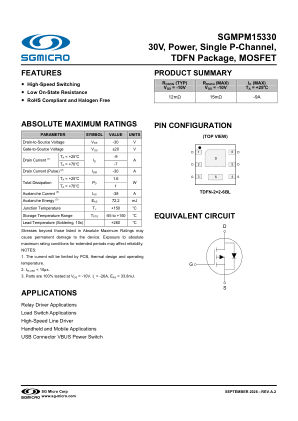 SGMPM15330 datasheet cover page