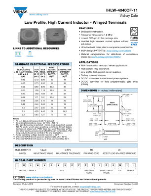 IHLW40C datasheet cover page