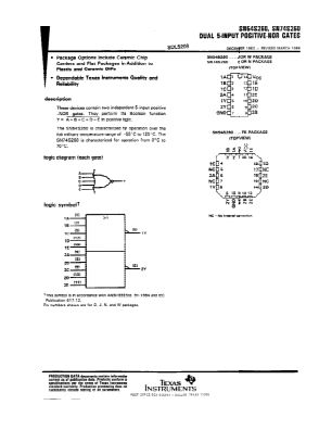 SN74S260 数据手册首页