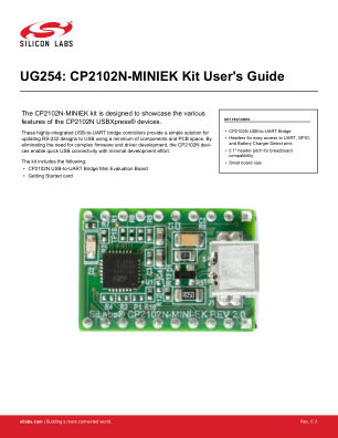 CP2102N-MINIEK datasheet cover page