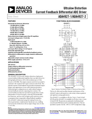 ADA4927-1 datasheet cover page