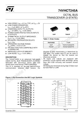 74VHCT245A datasheet cover page