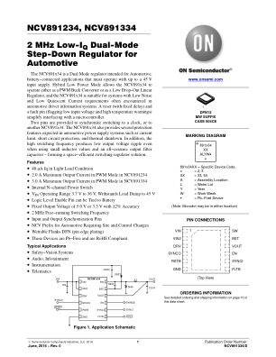 NCV891334 datasheet cover page