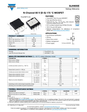 SIJH800E 数据手册首页