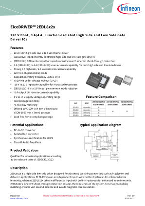 2EDL8123G datasheet cover page