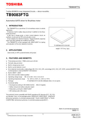 TB9083FTG datasheet cover page