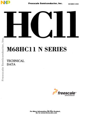 MC68HC11N 数据手册首页