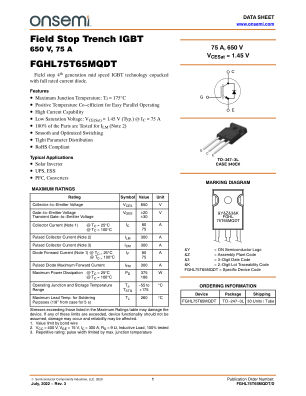 FGHL75T65MQDT 数据手册首页