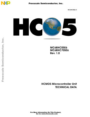 MC68HC05E6 datasheet cover page