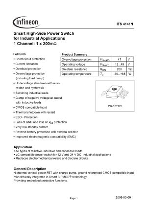 ITS4141N datasheet cover page