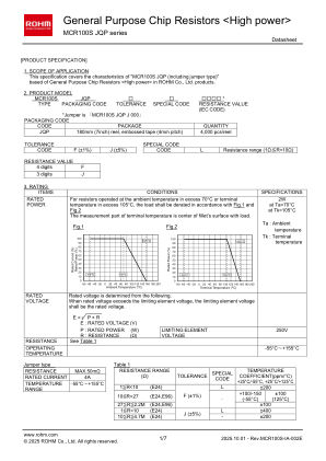 MCR100SJQPJL 数据手册首页