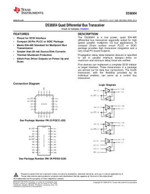 DS36954 datasheet cover page