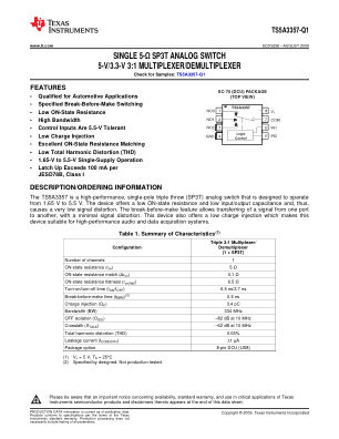 TS5A3357-Q1 datasheet cover page