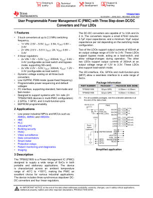 TPS6521905 datasheet cover page