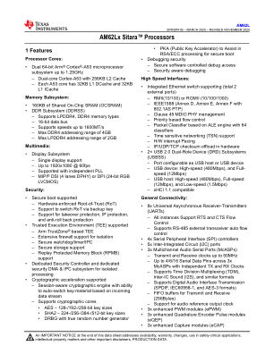 AM62L datasheet cover page