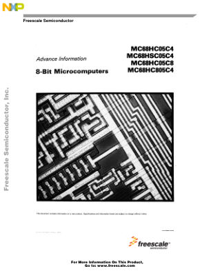 MC68HC05C4 数据手册首页