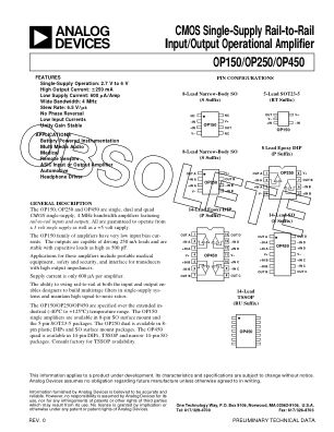 254217OP250 datasheet cover page