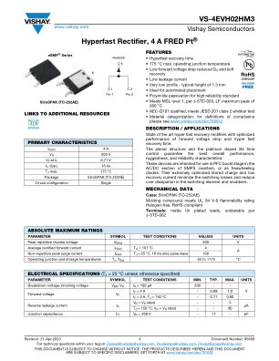 VS-4EVH02HM3 datasheet cover page