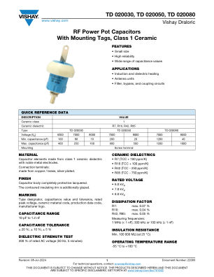 TD020030-TD020050-TD020080 datasheet cover page