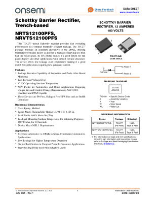 NRTS12100PFS datasheet cover page