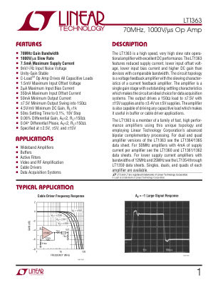1363FA datasheet cover page