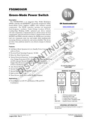 FSGM0565R datasheet cover page