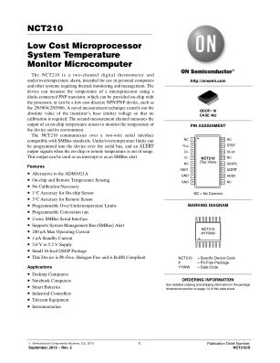 NCT210 datasheet cover page