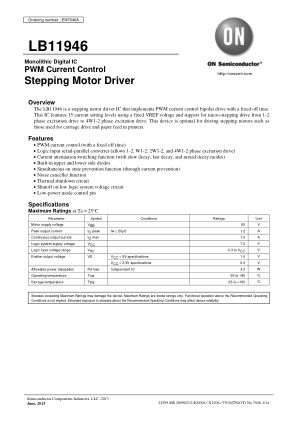 LB11946 datasheet cover page