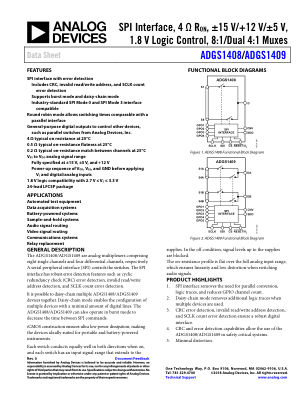 ADGS1408-1409 datasheet cover page