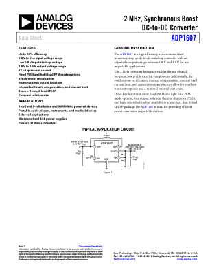 ADP1607 数据手册首页
