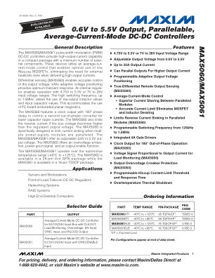 MAX5060 datasheet cover page