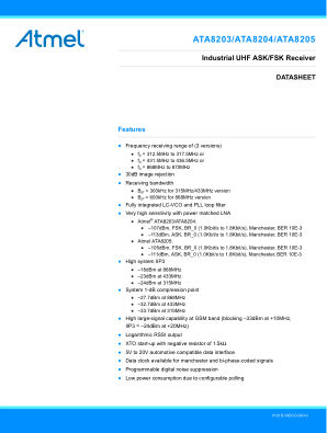 ATA8204P3C-TKQW 数据手册首页