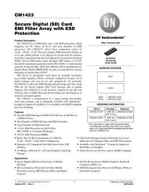 CM1423 datasheet cover page
