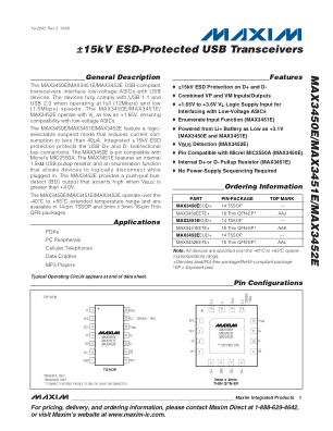 MAX3450E-MAX3452E datasheet cover page