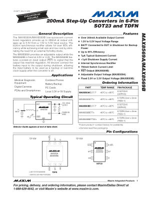 MAX8569-MAX8569B datasheet cover page