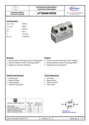 STT800N16P55 数据手册首页