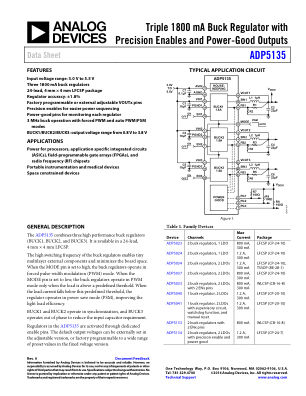 ADP5135 数据手册首页