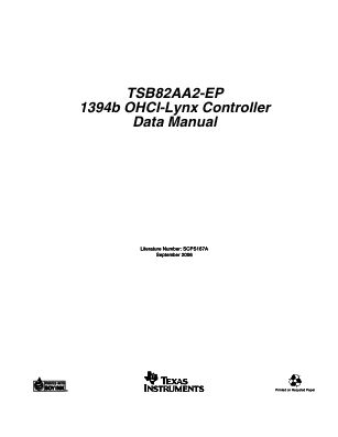 TSB82AA2-EP datasheet cover page