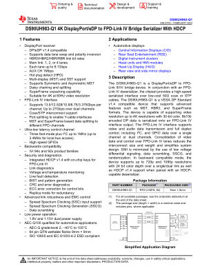 DS90UH983-Q1 数据手册首页