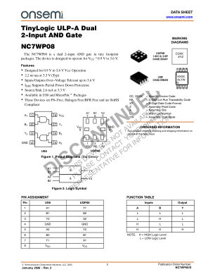 NC7WP08 数据手册首页