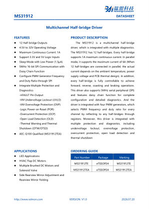MS31912 datasheet cover page