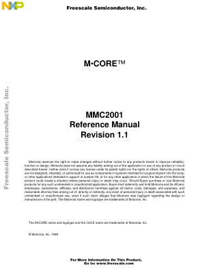 MMC2001RM datasheet cover page