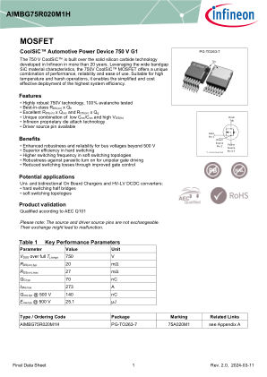 AIMBG75R020M1H datasheet cover page