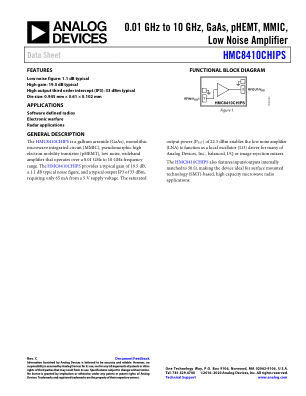 HMC8410CHIPS 数据手册首页